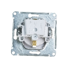 Механизм розетки 1-м СП AtlasDesign AQUA с заземл. защ. шторки с защ. крышкой 16А IP44 белый, SchE ATN440146