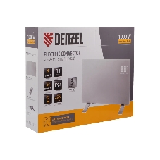 Конвектор электрический Denzel OptiPrime-1000 белый, 1000 Вт, 15 м2, термостат, дисплей, WiFi