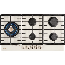 Газовая варочная панель HIBERG VM 9155 Y, бежевый