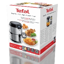 Аэрогриль Tefal EY401D15 серебристый, 1500 Вт, 4.2 л, сенсор, 8 программ