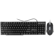 Комплект клавиатура+мышь Oklick 400GMK проводной, USB, 1200 DPI, чёрный