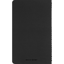 Блокнот Moleskine CAHIER NASA-INSPIRED SKCAHLP7063S2 Large 130х210 мм 120 стр. нелинованный мягкая обложка серебристый/черный Moon (2 шт)
