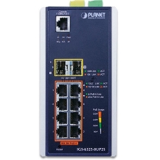 Коммутатор PLANET IGS-6325-8UP2S, 8×1 Гбит/с PoE++ + 2×1/2.5 Гбит/с SFP, управляемый