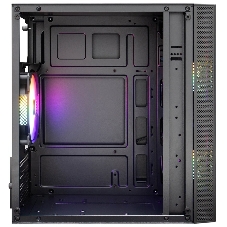 Компьютерный корпус 1STPLAYER FIREBASE X1 черный mATX 3x120мм LED fans X1-BK-3F1