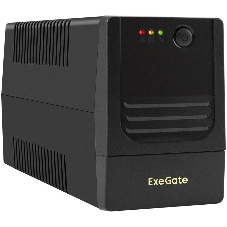 Источник бесперебойного питания ExeGate Power NB-650.LED.AVR.4C13 / 650 ВА / 390 Вт / 4 x IEC 320 C13