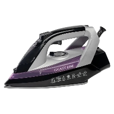 Утюг Galaxy Line GL 6128 фиолетовый/черный, 2200 Вт, 30 г/мин, 140 г/мин, 150 мл