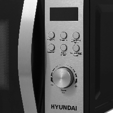 Микроволновая печь Hyundai HYM-D2071 черный, 20 л, 700 Вт, переключатели — кнопки, поворотный механизм
