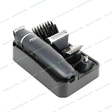 Машинка для стрижки волос ATH-6925 син, сеть, 10Вт, нож из титана, 4 насадки, возможность регулировки