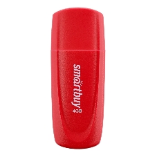 Флешка USB SmartBuy Scout Red (SB004Gb2SCR), 4Gb, USB 2.0, R/W 10/7, красный