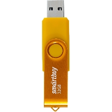 Флешка USB Smartbuy Twist Yellow (SB032Gb2TWY), 32Gb, USB 2.0, R/W 15/12, желтый