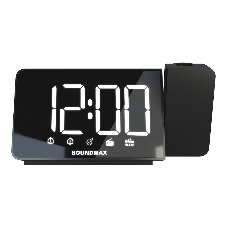 Радиобудильник SoundMax SM-1539(черный с белым)