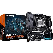 Материнская плата MSI B850M GAMING WIFI6E, AM5, AMD B850, 2xDDR5, 4xSATA, 2xM.2 (PCIe 5.0/4.0), 1xPCIe 4.0 x16, 1xPCIe x1, 1xHDMI, 1xDP, 1x2.5Gb LAN, Wi-Fi 6E, Bluetooth 5.3, 1xUSB-C 10Gbps, 3xUSB-A 10Gbps, 3xUSB-A 5Gbps, 2xUSB-A 2.0, 3x3.5 мм, 7.1, чёрный/серебристый, mATX
