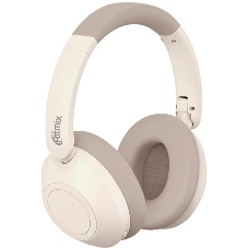 Беспроводные/проводные наушники Ritmix RH-475BTH бежевый, накладные, Bluetooth + проводной, складная конструкция, до 6 ч