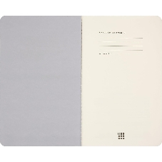 Блокнот Moleskine CAHIER NASA-INSPIRED SKCAHLP7063S2 Large 130х210 мм 120 стр. нелинованный мягкая обложка серебристый/черный Moon (2 шт)