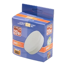 Лампа светодиодная LED 20Вт GX53 1630 Лм теплый белый матовая