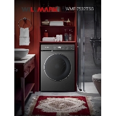 Стиральная машина Willmark WMF-7532TSG графит, загрузка фронтальная 7.5кг, 1200 об/мин., класс: A++