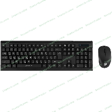 Комплект клавиатура+мышь Oklick 230M беспроводной, USB, 1000 DPI, чёрный