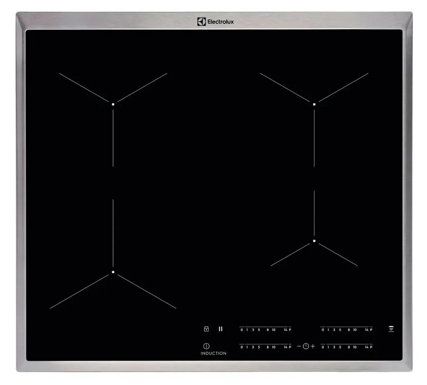 Индукционная варочная поверхность Electrolux EIT60443X, 4 конфорки, стеклокерамика, 7200 Вт