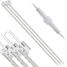 Светильник для растений светодиодный Uniel линейный ULY-P91-20W/SPFR/K IP65 AC220V CLEAR KIT03 1200мм. Спектр для фотосинтеза. В составе набора из 3-х штук.