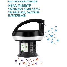 Пылесос Vitek 8142-VT-01 черный/белый, 200/1500 Вт, уборка сухая, пылесборник контейнер 1.8 л
