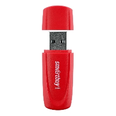 Флешка USB SmartBuy Scout Red (SB004Gb2SCR), 4Gb, USB 2.0, R/W 10/7, красный