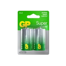 Алкалиновые батарейки GP Super Alkaline G-Tech 13А типоразмера D - 2 шт. на блистере (2 шт.)