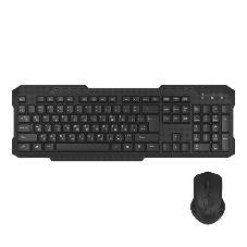 Комплект клавиатура+мышь Maxvi KWS-06 Combo беспроводной, USB, 1600 DPI, чёрный