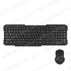 Комплект клавиатура+мышь Maxvi KWS-06 Combo беспроводной, USB, 1600 DPI, чёрный