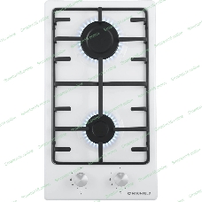 Газовая варочная панель Maunfeld EGHE.32.3EW/G, 2 конфорки, эмалированная сталь, белый