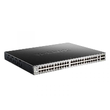 Коммутатор D-Link DGS-3130-54PS/B2A, 48×1 Гбит/с + 2×10 Гбит/с Base-T + 4×10 Гбит/с SFP+, управляемый