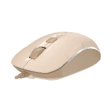 Мышь проводная A4Tech Fstyler FM26 бежевый/коричневый, 1600 dpi, USB, кнопки - 4