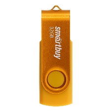 Флешка USB Smartbuy Twist Yellow (SB032Gb2TWY), 32Gb, USB 2.0, R/W 15/12, желтый