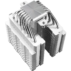 Кулер для процессора Thermalright Phantom Spirit 120 SE черный (4-pin PWM, 154mm, Ni/Cu, 7x6mm, 2x120мм, 66.17CFM, 25.6dBA, 1500RPM, S: 1200, 1700, 1851, 115X, AM4, AM5, silver, black)