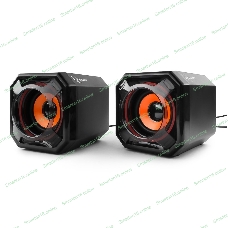 Акустическая система 2.0 Gembird SPK-405, пассив. излучатели, черный, 5 Вт, рег. громкости USB-питание