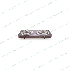 Плита настольная электрическая Centek CT-1509 Siberia коричневый, 2 кВт, ТЭН, конфорки - 2, эмаль, поворотные переключатели