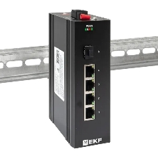 Коммутатор EKF TSX-U-1GX/SFP-4GTP, 4×1 Гбит/с PoE + 1×1 Гбит/с SFP, неуправляемый