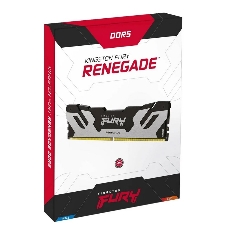 Оперативная память Kingston Fury Renegade, DDR5, 16Gb (1x16Gb), 8000MHz, CL38, DIMM, с радиаторами, серебристый/черный