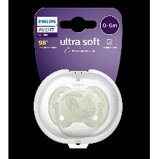 Пустышка Philips Avent ultra soft, листочки, 0-6 мес., 1 шт.