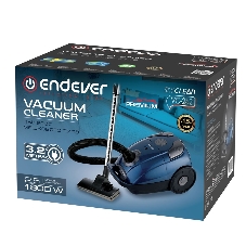 Пылесос Endever SkyClean VC-252 синий/серый, 350/1800 Вт, уборка сухая, пылесборник мешок 2.5 л