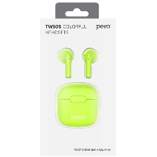 Беспроводные наушники PERO TWS05 COLORFUL Green