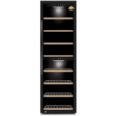 Винный шкаф CASO WineExclusive 180 Smart чёрный, 455 л, 2 отсека, 180 бут., класс G