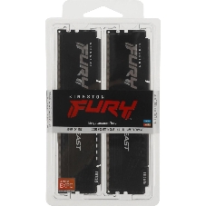 Оперативная память Kingston Fury Beast, DDR5, 32Gb (2x16Gb), 6000MHz, CL36, DIMM, с радиатором, черный