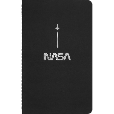 Блокнот Moleskine CAHIER NASA-INSPIRED SKCAHLP7063S2 Large 130х210 мм 120 стр. нелинованный мягкая обложка серебристый/черный Moon (2 шт)