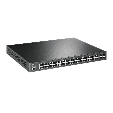 Коммутатор 48-port Gigabit PoE+ L2+ switch, 48 802.3af/at PoE+ ports, 4 Gb SFP slots, 1 RJ-45 + 1Micro-USB console ports, 348W PoE budget