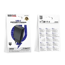 Сетевое зарядное устройство BOROFONE (6941991122811) BAS75A 1Type-C 3.0A PD 30W черный