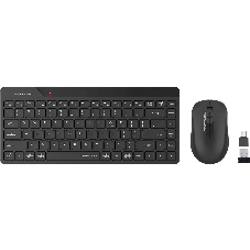 Комплект клавиатура+мышь A4Tech FStyler FG2200 Air2 беспроводной, USB, 1200 DPI, черный