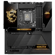Материнская плата MSI MEG Z890 GODLIKE, LGA1851, Intel Z890, 4xDDR5, 4xSATA, 8xM.2, 2xPCIe 5.0 x16, 1xPCIe 4.0 x4, 2xThunderbolt 4 (40Gbps), 1x10G LAN, 1x5Gb LAN, Wi-Fi 7, Bluetooth 5.4, 5xUSB-C 10Gbps, 1xUSB-C 20Gbps, 8xUSB-A 10Gbps, 4xUSB-A 5Gbps, 4xUSB-A 2.0, 1xS/PDIF, 2x3.5 мм, 7.1, E-ATX