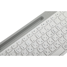 Клавиатура проводная A4Tech Fstyler FK25, USB, белый/серый