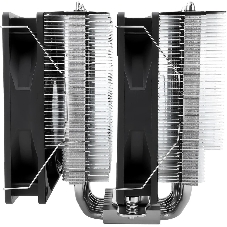 Кулер для процессора Thermalright Phantom Spirit 120 SE черный (4-pin PWM, 154mm, Ni/Cu, 7x6mm, 2x120мм, 66.17CFM, 25.6dBA, 1500RPM, S: 1200, 1700, 1851, 115X, AM4, AM5, silver, black)