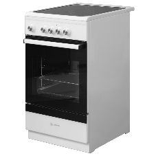 Плита электрическая De Luxe 506004.14ES белый, конфорок 4 шт, духовка 54 л, 50 см x 87 см x 60 см